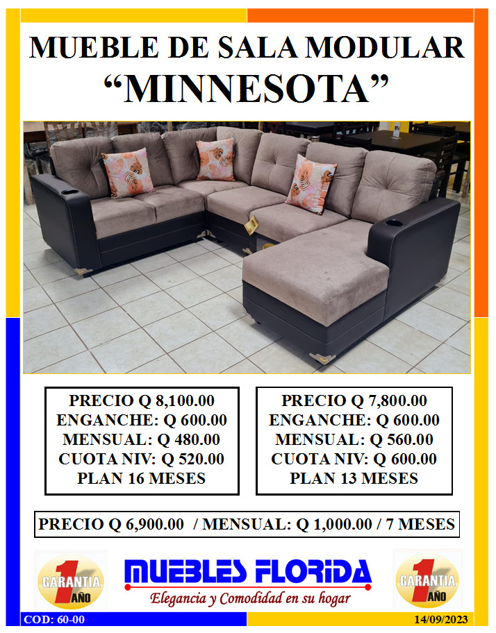 MUEBLE DE SALA MINNESOTA